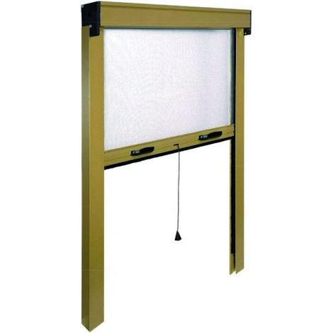 1PZ ZANZARIERA VERTICALE IN KIT cm.100x240 col. Bronzo