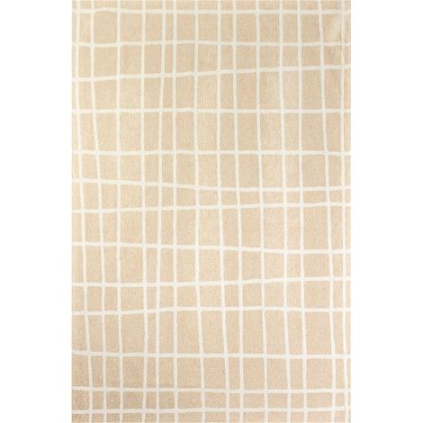 Tapis beige intérieur extérieur motif géométrique antidérapant - 140 x 200 cm (1/5)
