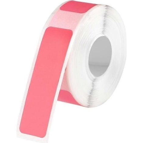 Rouleaux d'étiquettes spécialement conçus pour les câbles B18 N1, ruban thermique auto-adhésif blanc et coloré imperméable, paquet mixte rose. (1/5)