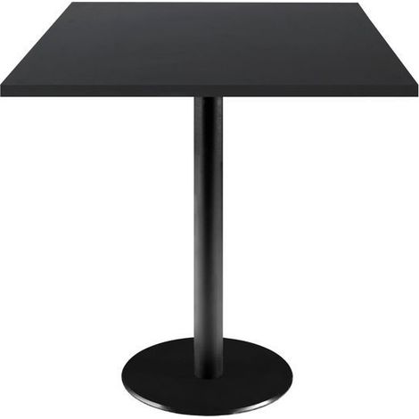 Table 70 x 70 cm - modèle Rome pied et noir uni (1/4)