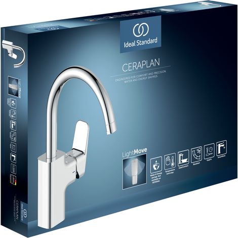 Ideal Standard CeraPlan - Grifo de fregadero, BlueStart, cromo BD335AA (1/2)