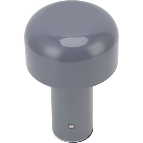 Lampe champignon USB tactile, petite veilleuse à luminosité réglable, 3 températures de couleur, intensité variable, grise (1/5)