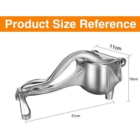 Presse Agrumes Manuel en Aluminium avec Levier et Poignée Ergonomique pour Citron, Orange et Autres Agrumes (1/5)