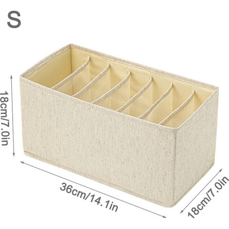 Organisateur de tiroir pour vêtements en coton, organisateur de jeans, boîte de rangement pour vêtements (1/5)