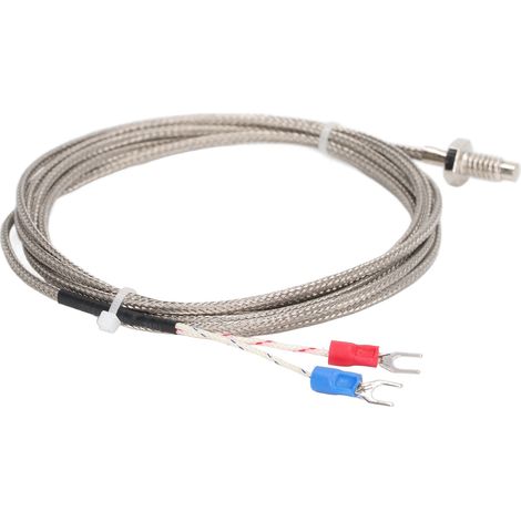 BERM K-Typ Schraubthermoelement-Temperatursensor, Messgerät, M6-Gewinde, 2-Draht-Sensor, 2 Meter (1/5)