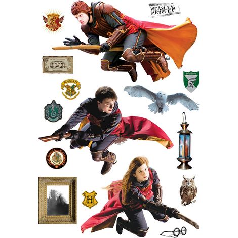 sticker mural Harry Potter gris et rouge  - Sanders & Sanders (1/2)