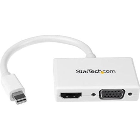 StarTech.com MDP2HDVGA Blanc - Adaptateur Mini-DisplayPort vers VGA + HDMI (1/5)