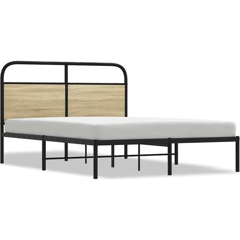 Maison Exclusive - Bettgestell ohne Matratze 120x190 cm Sonoma-Ei (1/5)