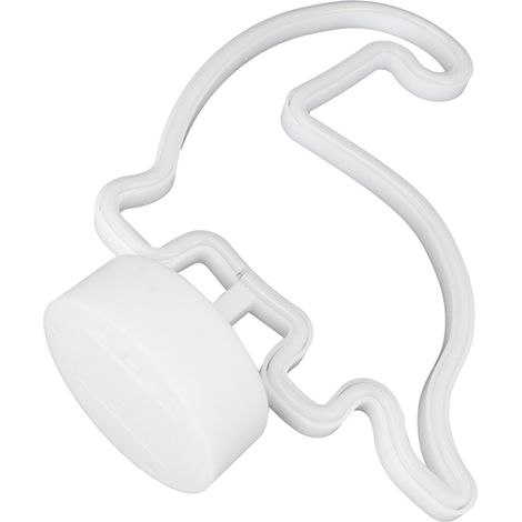 Lampe néon LED avec socle, enseigne lumineuse de bureau, veilleuse, décoration pour la maison, les fêtes et les festivals, lumière verte (1/5)