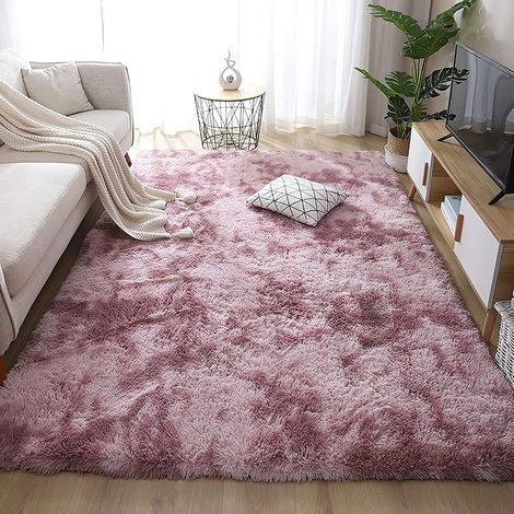 Carpette pourChambre-Tapis Décoratif-de Style Moderne pour Salon Chambre Canapé Natte(Rose,120 x 160 cm) (1/5)