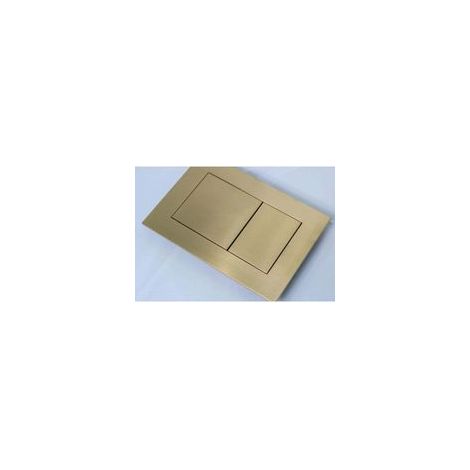 Pour plaque de commande de toilettes TECEnow, adaptée aux systèmes à double chasse, Or brossé