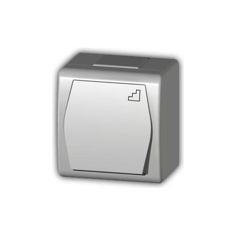 Interrupteur d'escalier Hermes2 blanc IP44 ŁNT-2 1003-00 (1/2)