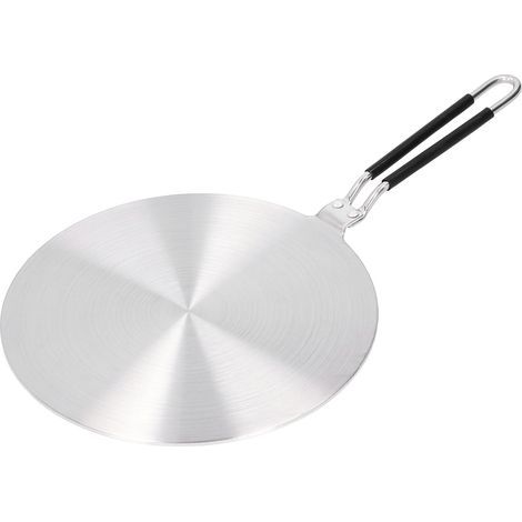 Heat Diffuser Plate - Stainless Steel - 24 cm - For Induction Cooktops Gas Stoves Electric Hobs - Compatible With Cast Iron Ceramic Pots - 1 Piece (1/4)
