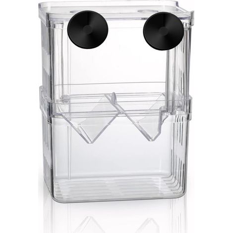 Boîte d'élevage pour Aquarium, Boîte d'isolation pour Aquarium avec Compartiment Isolant, Accessoires pour Petits Poissons, crevettes, Poissons-Clowns, guppys (1/5)