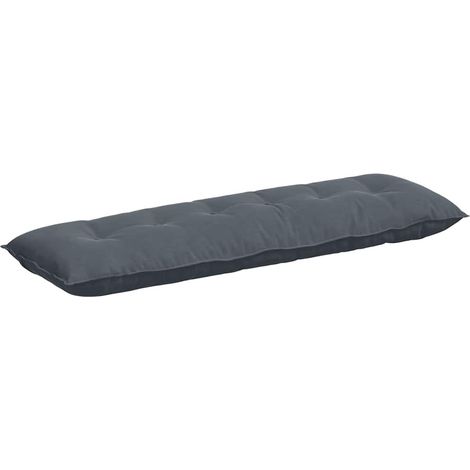 Back Pillow Dark Grey 160 x 50 cm Corduroy Fabric vidaXL