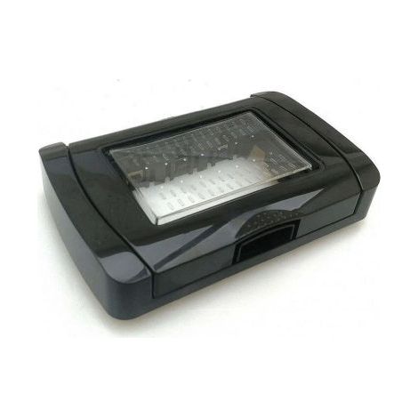 Mapam Serie elettrica Frutti Compatibili serie Bticino Light (ART)  Placca idrobox nero