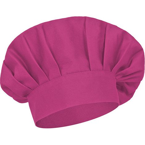 Gorro de cocina tipo francés Coulant  Rosa magenta
