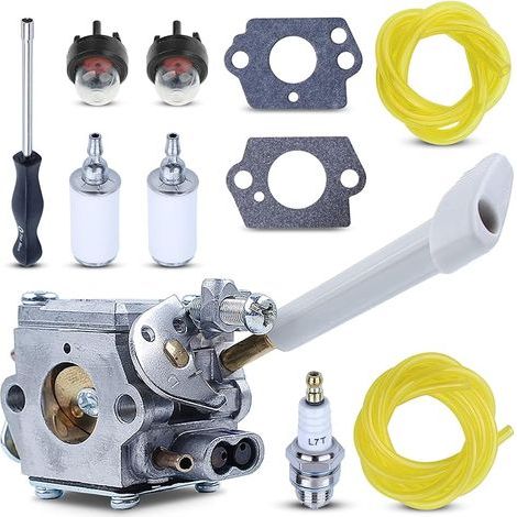 RY08420A Carburateur souffleur de feuilles de sac à dos et Carb Ajustement des outils pour Ryobi BP42 RY08420 avec ligne de filtre à carburant Pièces de rechange pour 308054079 530069247 (1/5)