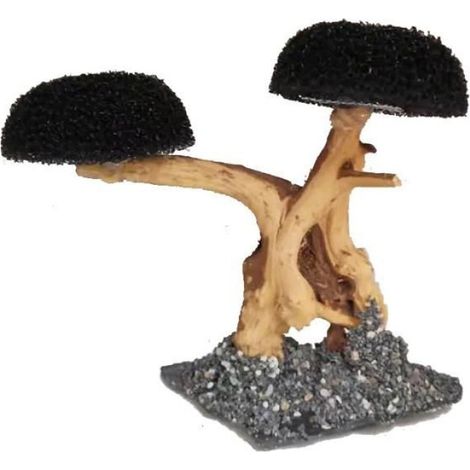 Plante d'aquarium,arbre de mousse,décoration d'aménagement paysager,racine de plante en bois,plantes aquatiques-height 5-8cm-2 heads