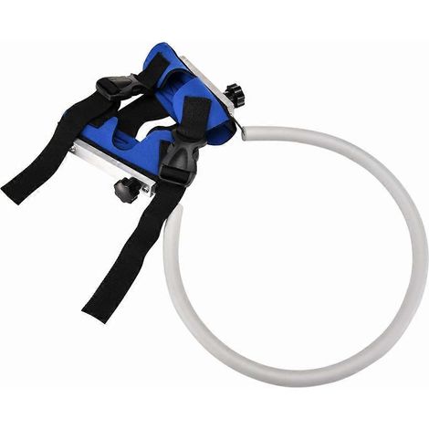 Harnais pour chien aveugle, protection de tête rouge, anneau de protection, taille M, bleu (1/5)