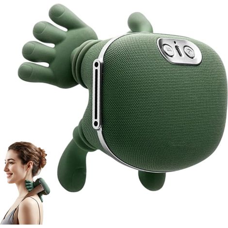 Appareil de massage pour les épaules et la nuque, appareil de massage sans fil pour la nuque avec doigts, simule un véritable massage de la paume pour plus de confort, détend les muscles. (1/5)