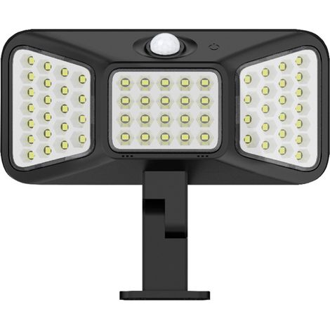Applique murale solaire LED pour éclairage intérieur et extérieur étanche avec capteur, éclairage sur trois côtés. (1/5)