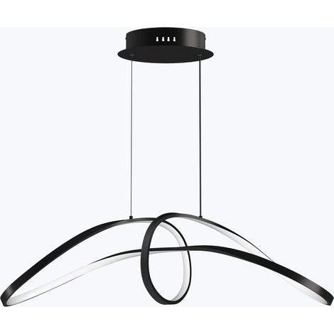 Mai & Mai LED Pendelleuchte Esstisch, Stufenlos Dimmbare Hängeleuchte im Modernen Wellen-Design mit Fernbedienung & App, Höhenverstellbar 50–120cm, 3000-6000K, für Esszimmer Küche Wohnzimmer, Luvina11 (1/5)