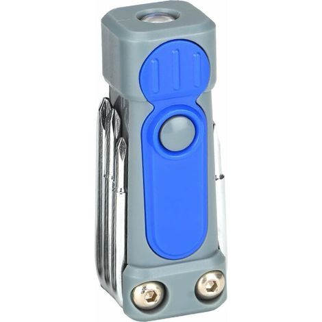 Torcia a LED portatile con cacciavite per uso interno ed esterno, illuminazione per auto, campeggio, lavoro, riparazione, attrezzi e forniture, blu (1/5)