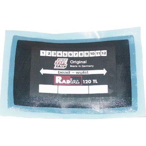 Emplâtre Tip Top pour pneu à carcasse radiale 120 TL (à la pièce) (1/2)