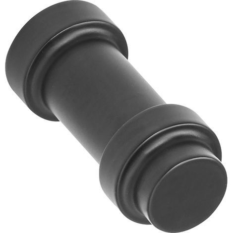 Furnipart Möbelknopf Pillar ø 11,4mm - schwarzer Möbelknopf rund - guter Griffkomfort, Zinkdruckguss schwarz matt (1/3)