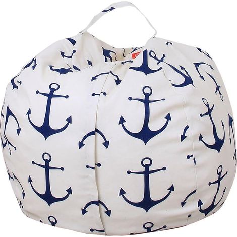 ParaCity extra-large canvas pouf cover - 97 cm - Charming design - For storing children's soft toys and other toys (1/5)