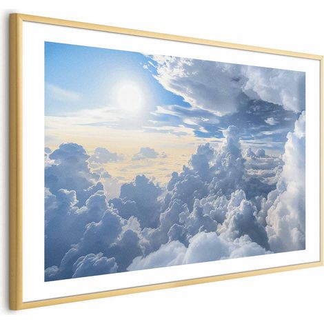 Poster – Symphonie des Lichts: Sonne und Wolken harmonieren in einem wunderschönen Himmel (1/4)