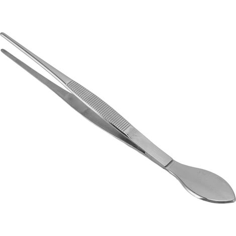 Pince à bonsaï en acier inoxydable, pointes droites dentelées, spatule pour ameublir la terre des plantes en pot