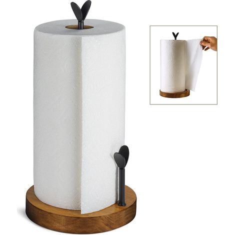Porte-Rouleau De Cuisine Vertical,Porte Sopalin,Support Essuie Tout,Support Sopalin,Porte Rouleau Essuie Tout, Décoration D'intérieur - Facile À Déchirer d'une Seule Main (1/5)