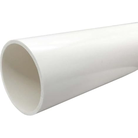 Tuyau rigide en PVC blanc pour aquarium, réservoir d'eau, artisanat, bricolage (DI x DE x L) 57 mm x 63 mm (1/5)