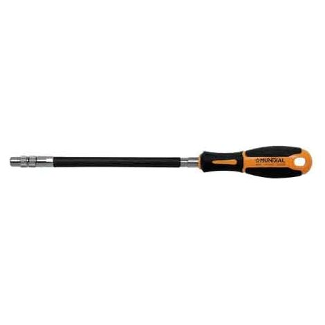 CLIQUET FLEXIBLE AVEC PORTE-EMBOUTS 1/4" MUNDIAL 190 mm