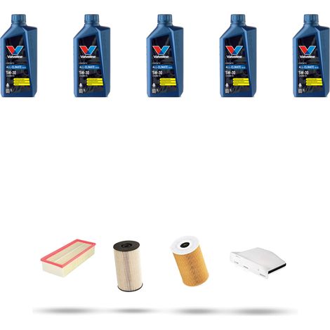 Kit tagliando 4 FILTRI e 5L OLIO compatibile con Skoda Octavia II 2.0 TDI 81kw Dal 2010 al 2013 (1/5)