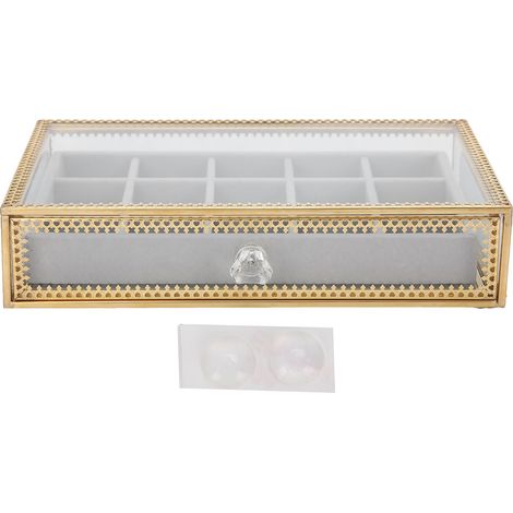 Boîte de rangement à tiroirs 15 cases pour accessoires de nail art, organiseur de bijoux et vernis (1/5)
