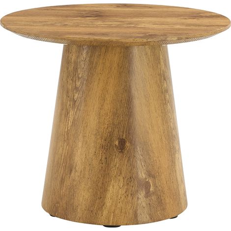 Mesa de centro redonda efecto madera MDF 50 x 48 cm HOMVRA (1/5)