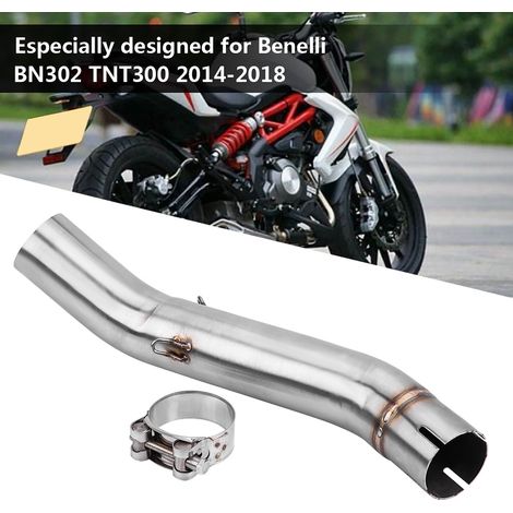 Mittleres Auspuffverbindungsrohr für Benelli BN302 TNT300 (2014–2018), Motorrad-Mittelverbinder, Verbindungsrohr aus Edelstahl (1/5)