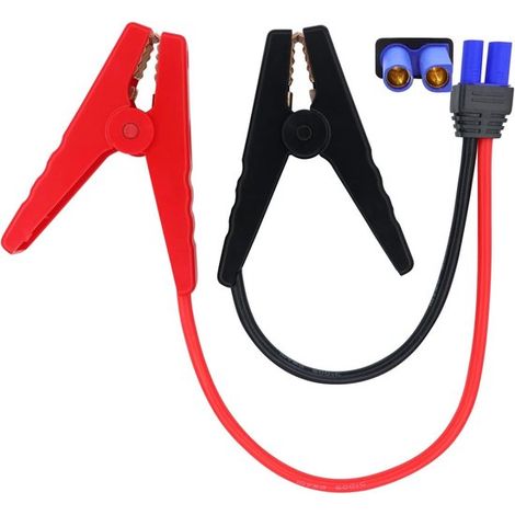 Cable de arranque con pinzas de cocodrilo - 12V - 40 cm (1/5)