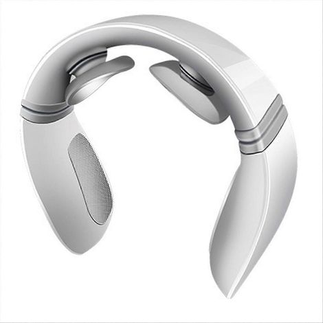 Appareil de massage cervical électrique à impulsions méridiennes avec thérapie par la chaleur, idéal pour soulager les douleurs cervicales et détendre les muscles.
