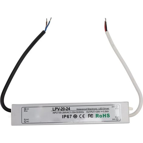 Alimentation LED 24V 20W Toivize Étanche IP67 Boîtier Aluminium pour Éclairage Extérieur Caméras de Sécurité (1/5)