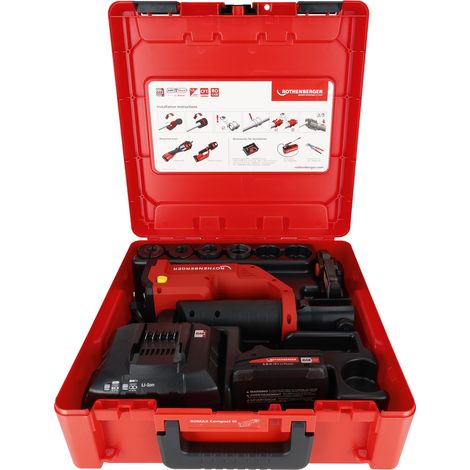 ROTHENBERGER ROMAX COMPACT III Akku-Pressmaschine WE-Set U16-20-25-32, 2Ah, EU, CAS - 1000004427 (1/2)