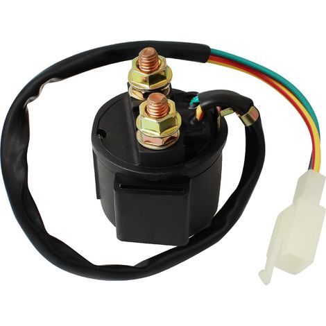 Relais Demarreur Quad Solénoïde pour 4-Stroke GY6 Engine 50cc 150cc 200cc 250cc ATV Dirt Bikes Scooters Go Kart Dne Buggys 4 Wheelers Pit Bike Moped Roketa SSR Taotao Sunl Coolster (1/5)