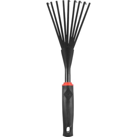 AGE Jardinage Main Râteau de Jardin en Acier Inoxydable Feuille Râteau De Jardin en Métal Outil Griffe Râteau Et Cultivateur avec Poignée pour Jardin Ferme Jardin de Pelouse (1/5)