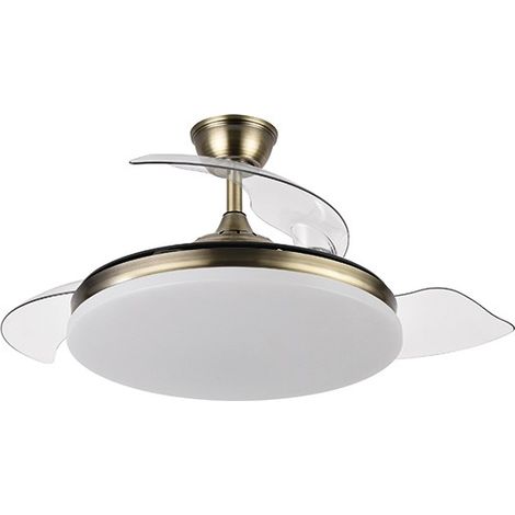 VENTILADOR TECHO CIERZO 4 ASP RETRACT DORADO