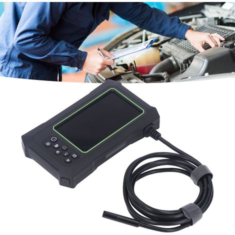Industrielles Endoskop mit zwei Linsen, digitale 1080P-Endoskop-Inspektionskamera, 8 mm, wasserdichtes Endoskop IP67 mit 4,3-Zoll-LCD-Bildschirm, Kanalinspektionskamera mit 6+1 LED-Leuchten (grün + sc (1/5)