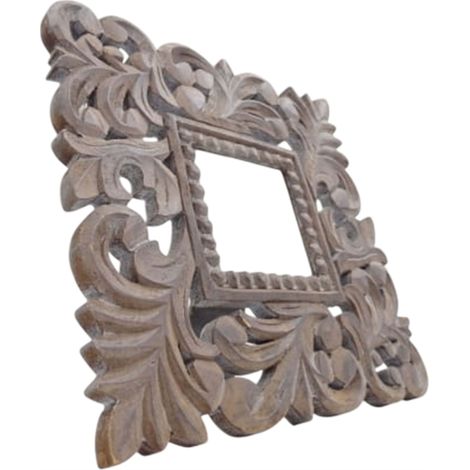 Cornice portafoto in legno stile orientale, formato 10x10 cm (1/5)