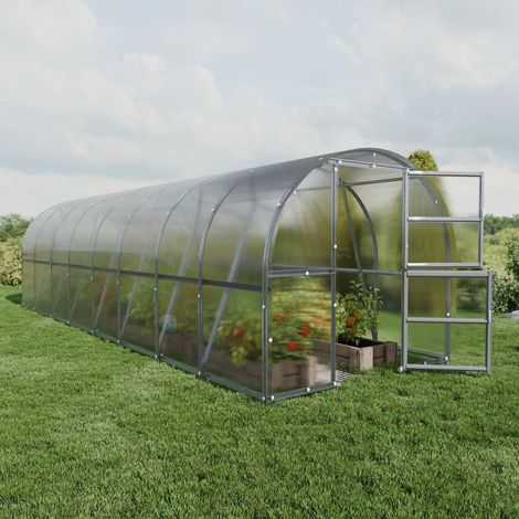 Serre tunnel polycarbonate larg 3 m Jura Baltic, Long 8 m, Épaisseur 4 mm
